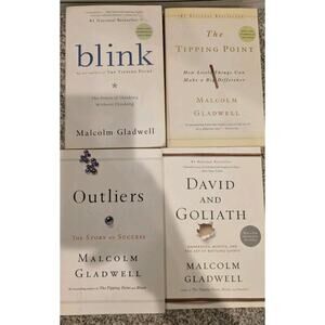 Lot Of 4 Malcolm Gladwell Books Outliers Blink Tipping Point
